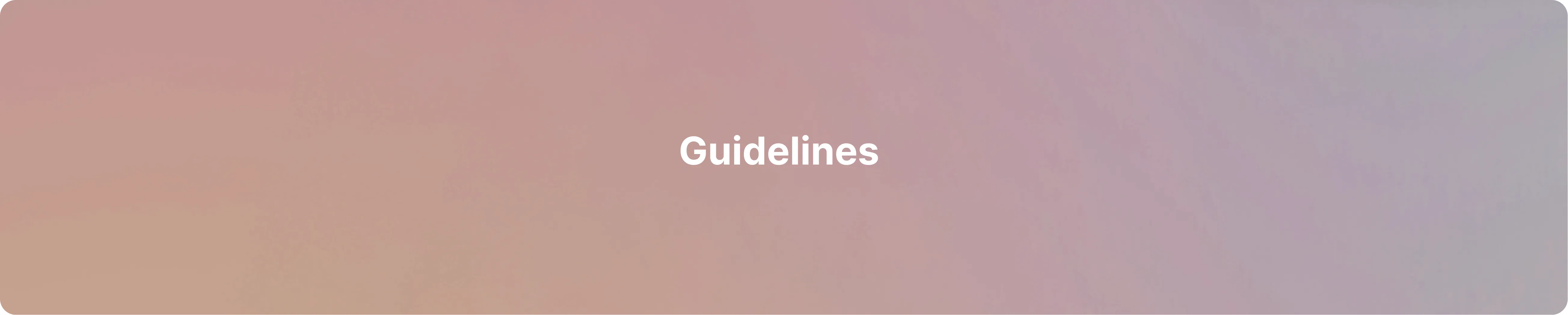 Guidelines